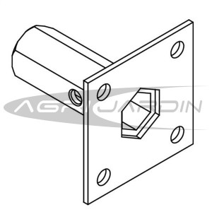 PAIRE DE ADAPTATEURS POUR MOTOBINESUS GRILLO 1100 / 3500