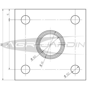 PAIRE DE ADAPTATEURS POUR MOTOBINEUSE BARBIERI B30