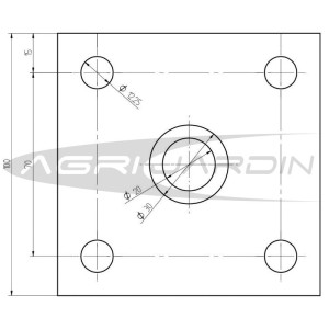 PAIRE DE ADAPTATEURS POUR MOTBINEUSE HONDA / PUBERT