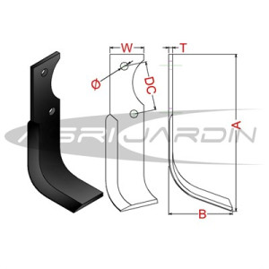 COUTEAU DE FRAISE POUR MOTOBINEUSE VOLPINO, LANDER, FORT