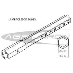 PAIRE DE MOYEUX DÉPLAÇABLES POUR MOTOCULTEUR STANDART HEXAGONAL 27MM