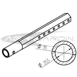 PAIRE DE MOYEUX DÉPLAÇABLES POUR MOTOBINEUSE PUBERT / BERTOLINI / HUSQVARNA