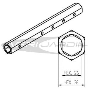 PAIRE DE MOYEUX DÉPLAÇABLES POUR MOTOCULTEUR HONDA F720