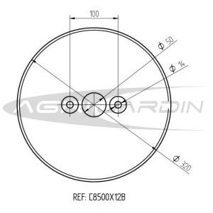 JEU DE CONTREPOIDS POUR ROUES PNEUMATIQUES MOTOCULTEUR 500X12