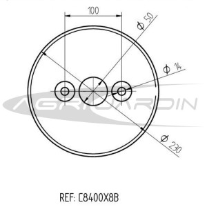 JEU DE CONTREPOIDS POUR ROUES PNEUMATIQUES MOTOCULTEUR 400X8