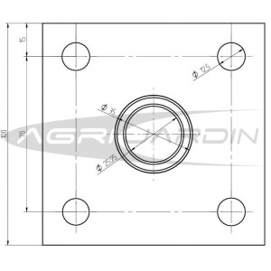 PAIRE DE ADAPTATEURS POUR MOTOBINEUSE BARBIERI MZB35