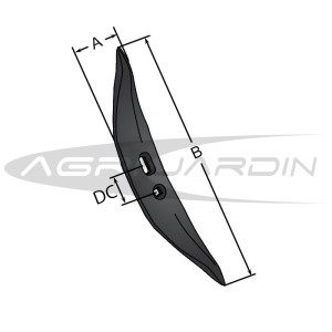 SOC TRIANGULAIRE POUR VIBROCULTEUR 155MM