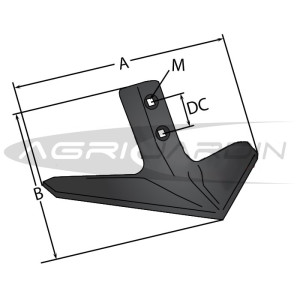 SOC TRIANGULAIRE POUR VIBROCULTEUR 320MM