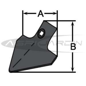 SOC TRIANGULAIRE POUR VIBROCULTEUR 70MM