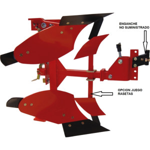 CHARRUE BRABANT DEMI-TOUR 8" POUR MOTOCULTEUR