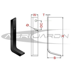 COUTEAU DE FRAISE POUR MOTOBINEUSE HONDA SCARDAR