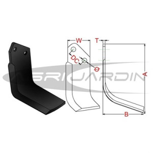 COUTEAU DE FRAISE ROTAVATOR AGRIA 2700 / LEVANTE