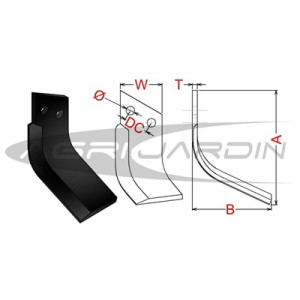 COUTEAU DE FRAISE ROTAVATOR SOLO 565