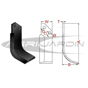 COUTEAU DE FRAISE POUR ROTAVATOR VALPADANA, BCS