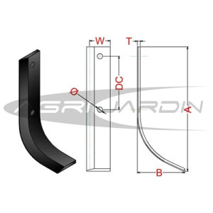 COUTEAU DE FRAISE POUR MOTOBINEUSE HONDA 410