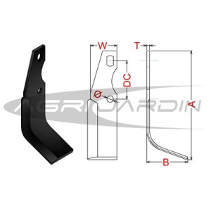 COUTEAU DE FRAISE POUR MOTOBINEUSE TRUSS, MOVICAM, PASBO