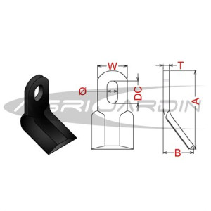 COUTEAU FLEAU BROYEUR M-2