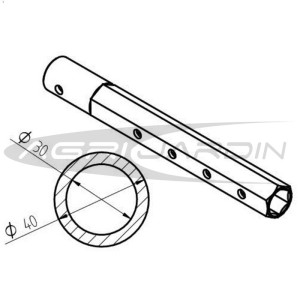 PAIRE DE MOYEUX DÉPLAÇABLES POUR MOTOBINEUSE PUBERT / ISEKI