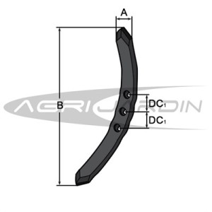 SOC CULTIVATEUR CHISEL 400X60MM