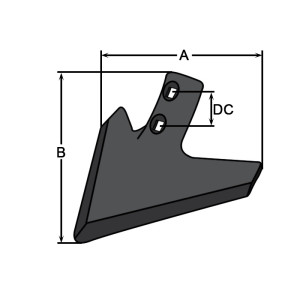 SOC CULTIVATEUR TRIANGULAIRE 7MM 275MM