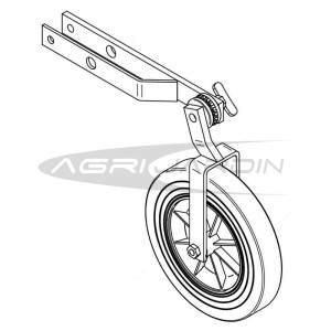 ROUE TRANSPORT AVANT POUR MOTOBINEUSE AGRIA 3002